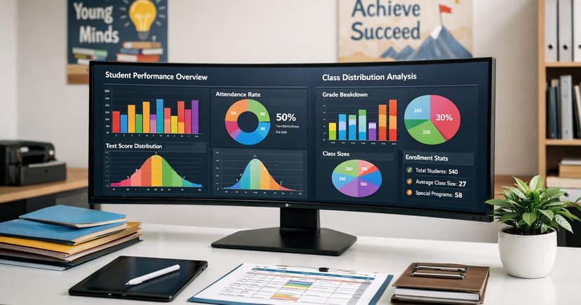 Digital interface showing balanced class list creation with student data visualization and classroom composition analytics